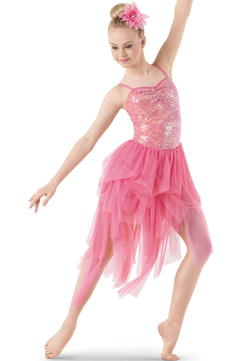Weissman Pink Sequin Lace Lyrical Dance Dress